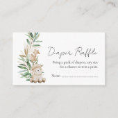 甘いリトルラムグリーンおむつラッフルカード エンクロージャーカード (正面)