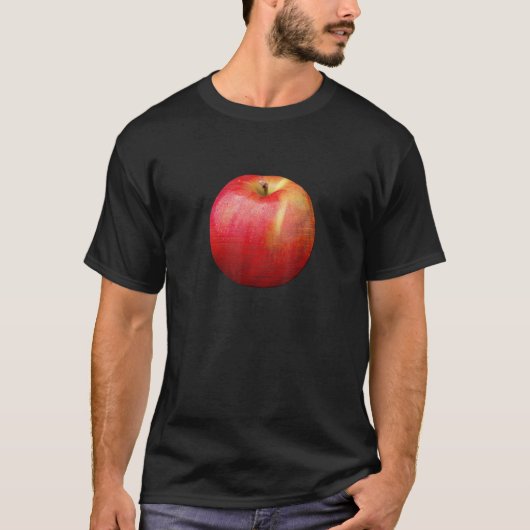 甘いリンゴ赤のバーチャルフルーツ Tシャツ (正面)