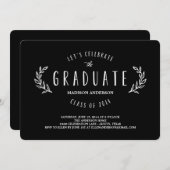 甘いリース|の卒業の招待状 招待状 (正面/裏面)