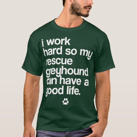 甘いレスキューGreyhound所有者おもしろい犬恋人 Tシャツ (正面)