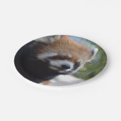 甘いレッサーパンダくま ペーパープレート (アングル)