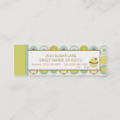 甘いレトロの名刺 スキニー名刺 (裏面)