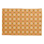 甘いレトロキノコと花 枕カバー (裏面-左)