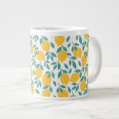 甘いレモンの枝のパターン ジャンボコーヒーマグカップ (正面右)