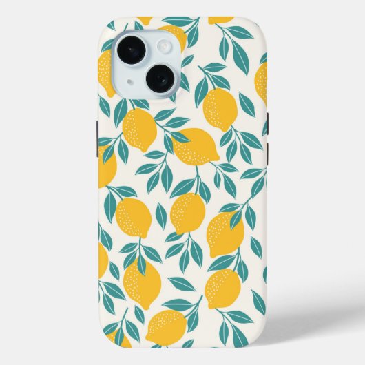 甘いレモンの枝のパターン Case-Mate iPhoneケース (裏面)
