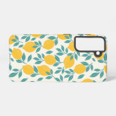 甘いレモンの枝のパターン SAMSUNG GALAXYケース (裏面横)