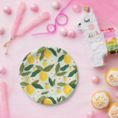 甘いレモンの花が咲く ペーパープレート (パーティー)