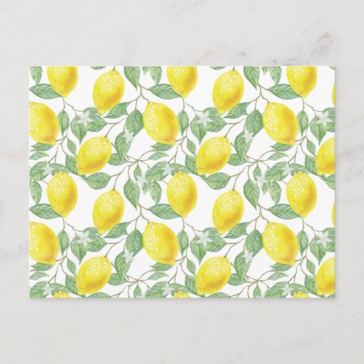 甘いレモンの黄色い夏。 ポストカード (正面)