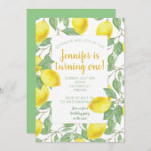 甘いレモンの黄色い夏。 招待状 (正面/裏面)