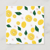 甘いレモンベビーのベビー本 エンクロージャーカード (裏面)