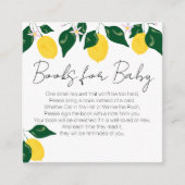 甘いレモンベビーのベビー本 エンクロージャーカード (正面)