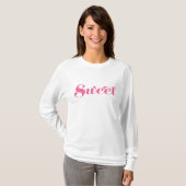 甘いロゴの長袖 Tシャツ (正面フル)