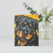 甘いロットワイラー ポストカード (スタンド正面)