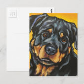 甘いロットワイラー ポストカード (正面/裏面)