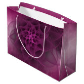 甘いロマンスの赤紫の大理石 ラージペーパーバッグ (裏面アングル)