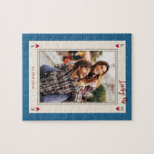 甘いロマンチックかわいいレトロバレンタインデーのギフト写真 ジグソーパズル (横)