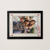 甘いロマンチックかわいいレトロバレンタインデーのギフト写真 ジグソーパズル (横)