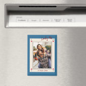 甘いロマンチックかわいいレトロバレンタインデーのギフト写真 マグネット (インサイチュ (食洗機))