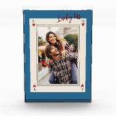 甘いロマンチックなレトロバレンタインのギフトフォトブロック フォトブロック (正面)