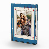 甘いロマンチックなレトロバレンタインのギフトフォトブロック フォトブロック (右)