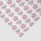 甘いロマンチックなヴィンテージブラシ牡丹の花 薄葉紙 (詳細)