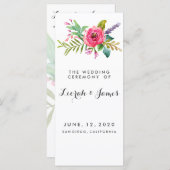 甘いロマンチックな水色の花 プログラム (正面/裏面)