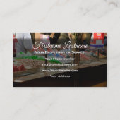 甘いローストアーモンドを使ったおいしいキャンディーショップ 名刺 (裏面)