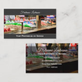 甘いローストアーモンドを使ったおいしいキャンディーショップ 名刺 (正面/裏面)