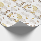 甘いワイゼルス傘、雨雲、花 ラッピングペーパー (角)