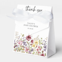 甘いワイルドフラワーの赤ちゃんシャワー