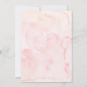 甘いワイルドフラワーの赤ちゃんシャワー 招待状 (裏面)