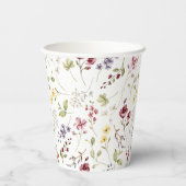甘いワイルドフラワーの赤ちゃんシャワー 紙コップ (裏面)