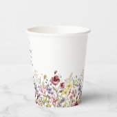 甘いワイルドフラワーの赤ちゃんシャワー 紙コップ (左)