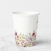 甘いワイルドフラワーの赤ちゃんシャワー 紙コップ (右)