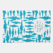 甘いワニモダンゲーターベビーシャワーギフト キッチンタオル (横)