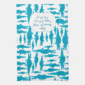 甘いワニモダンゲーターベビーシャワーギフト キッチンタオル (縦)