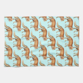 甘いヴィンテージキツネベビーシャワーギフト キッチンタオル (横)