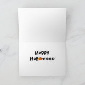 甘いヴィンテージハロウィーンのグリーティングカード カード (内部)