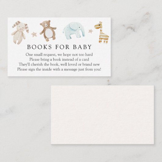 甘いヴィンテージベビーおもちゃベビー挿入カード用ブック エンクロージャーカード (正面/裏面)