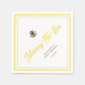 甘いヴィンテージママとビーの赤ちゃんシャワー スタンダードカクテルナプキン (正面)