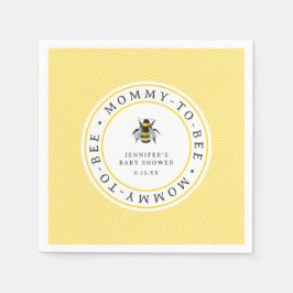 甘いヴィンテージママとビーの赤ちゃんシャワー スタンダードカクテルナプキン