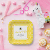 甘いヴィンテージママとビーの赤ちゃんシャワー ペーパープレート (パーティー)