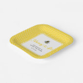 甘いヴィンテージママとビーの赤ちゃんシャワー ペーパープレート (傾斜あり)