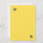 甘いヴィンテージママとビー黄色の赤ちゃんシャワー 招待状 (裏面)