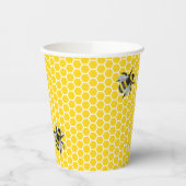 甘いヴィンテージママとビー黄色の赤ちゃんシャワー 紙コップ (左)