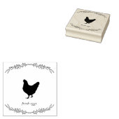 甘いヴィンテージ卵カートンスタンプ – フレッシュエッグ ラバースタンプ (押印)