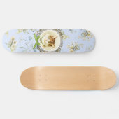 甘いヴィンテージ猫のポートレート スケートボード (横)