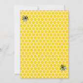 甘いヴィンテージ親と蜂の赤ちゃんシャワー 招待状 (裏面)