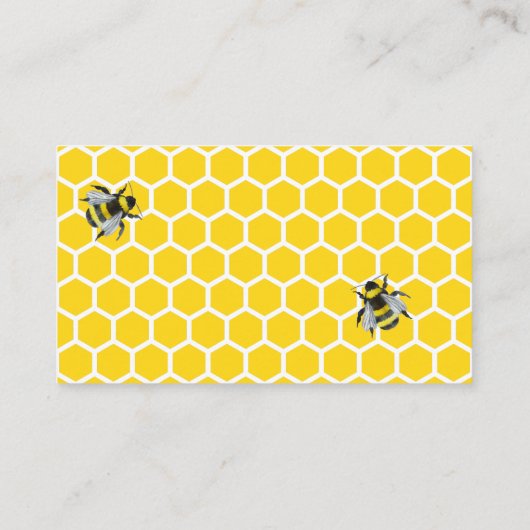 甘いヴィンテージ(昆虫)マルハナバチおむつラッフルベビーシャワー エンクロージャーカード (裏面)