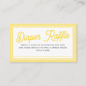 甘いヴィンテージ(昆虫)マルハナバチおむつラッフルベビーシャワー エンクロージャーカード (正面)